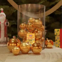 Mojawo 30tlg. Christbaumkugeln Weihnachtskugeln gold