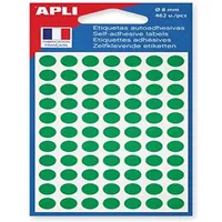 APLI agipa 111831 Markierungspunkte, Durchmesser: 8 mm, rund, grün