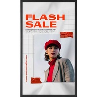 Update displays Klapprahmen HardLine Fenster schwarz 62,9 x 87,6