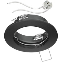 Ledscom.de Decken-Einbaurahmen FERE Einbaurahmen schwarz matt (LED/Halogen/MR16/50mm) inkl. GU5.3