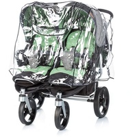 Chipolino Universal Regenschutz Zwillings-Kinderwagen, Doppelsitzer Regenhaube