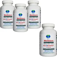 VitalLife Weissdorn Weißdorn 180 Kapseln & Weißdornblätter - [OHNE