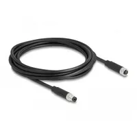 DeLock M8 4 Pin Kabel A-kodiert Stecker zu Buchse