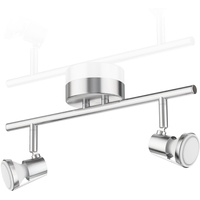 Ledscom.de Deckenleuchte LEONIS, zweiflammig inkl. je 450lm LED GU10