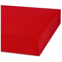 CELINATEX Jade Spannbettlaken 140x200-160x200 cm Rubin rot Microfaser Spannbetttuch