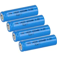 XCell 4x XCell IFR 14500 AA Solar Akku LiFePO4