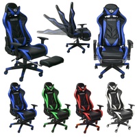Vaiko Bürostuhl Gaming Schreibtischstuhl Drehstuhl Chair Sportsitz + Beinauflage
