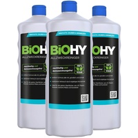 BIOHY Allzweckreiniger Konzentrat (3x1l Flasche) | Schonender Profi |