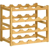 Homcom Weinregal Bambus