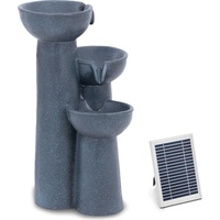 Hillvert Solar Gartenbrunnen - 3 Schalen auf Säulen -