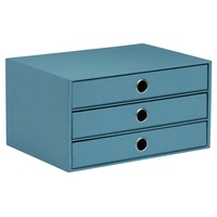 RÖSSLER S.O.H.O. Schubladenbox Denim 3 Schübe A4