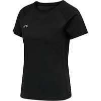 New Line newline Women's Core Running T-Shirt S/S, Schwarz,