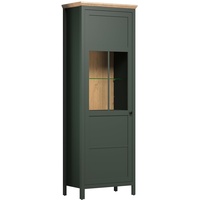 Trendteam Vitrine Stanton Dekor Tannengrün