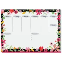 Sigel Schreibtischunterlage Flower Love weiß/bunt Papier 42,0 x 29,7