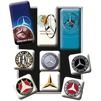 Nostalgic Art Nostalgic-Art Retro Kühlschrank-Magnete, 9 Stück, Mercedes-Benz Logo