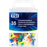 TSI Pinnwandnadeln, 35-er Packung, farbig Sortiert, Art.Nr. 48350