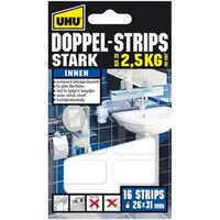 UHU Klebepads Doppel Strips Stark 16 Stk.