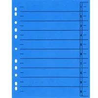 Wekre Trennblätter DIN A4 blau 50 St.