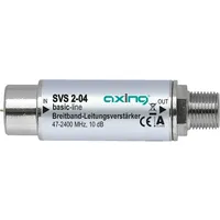 Axing SVS 2-04 Satelliten-Leitungsverstärker Inline Breitband (10dB, 47 -