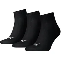 Puma Quarter Socken 3-Pack schwarz - 35-38
