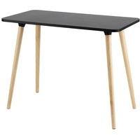 Paperflow easyHome HOP Schreibtisch schwarz rechteckig, 4-Fuß-Gestell buche 100,0