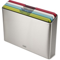 Joseph Joseph Folio Icon Schneidebrett-Set mit Aufbewahrungsbox, rutschfest, farblich