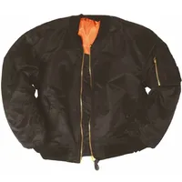 Mil-Tec MA1 Fliegerjacke Basic schwarz, Größe 5XL