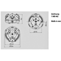 Mennekes 94350GE 3KRAFT Steckdosen-Kombination, IP44, 1x CEE 16A,5p, 2x
