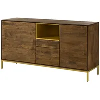 Massivmoebel24 Sideboard Mango 160x45x85 braun geölt CHICAGO #104 -