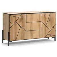 Vicco Kommode Hatto, Eiche, 124 x 69.6 cm,