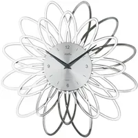 AMS Wanduhr W9362 9362 silber