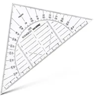 ARISTO Geodreieck 16 cm transparent, biegsam, ohne Facette