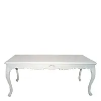 Casa Padrino Barock Esstisch Weiss 200cm - Esszimmer Tisch