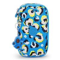 Kipling 50 Pens Beutel/Koffer, 21x5x11.5, Leopard Floral (BLAU)