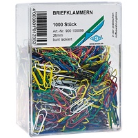 Wedo 900100099 Büroklammer (aus Metall 26 mm, lackiert, in