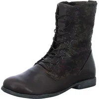 THINK! AGRAT chromfrei gegerbte nachhaltige Stiefelette, 3020 Espresso/Kombi, 36.5