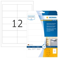 Herma wetterfeste Folienetiketten 4595 weiß 97,0 x 42,3 mm