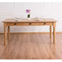 Casa Padrino Landhausstil Esstisch Naturfarbe 180 x 90 x