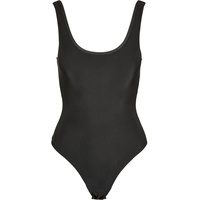 URBAN CLASSICS Ladies Shiny Rib Body Baselayer, Black, 5XL