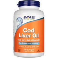 NOW Foods Lebertran Extra Stark 1000 mg 180