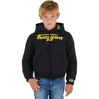 Furygan Luxio, Textiljacke Kinder - Schwarz/Neon-Gelb - 10