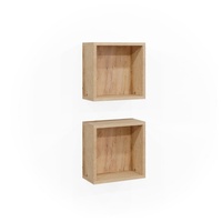 Vicco Wandregal Rudi, Eiche, 30 x 30 cm 2er