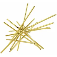 KUNSTLOFT Skulptur, Gold, Metall, 1.73x33x28 cm, Dekoration, Skulpturen &