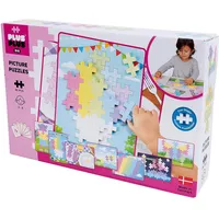Plus-Plus Picture Puzzle Pastel, Vorlagen-Puzzle, Bausteine-Set, 60 Teile