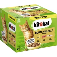 Kitekat Multipack Bunte Vielfalt in Sauce 24x85 g