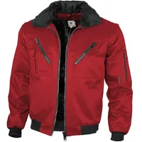 Qualitex HIGH QUALITY WORKWEAR Pilotenjacke 4in1 einfarbig, rot Damen: