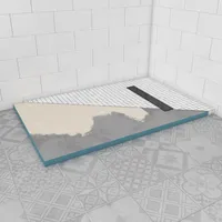 Marwell Duschwanne, rechteckig, Extrudiertes Polystyrol (XPS), individuell zuschneidbares und