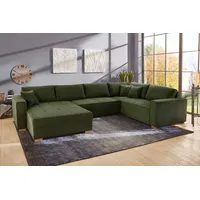 Jockenhöfer GRUPPE Brixen U-Form", 379x94 cm Cord Ottomane beidseitig