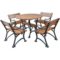 Casa Padrino Jugendstil Set 5-tlg. Braun/Schwarz