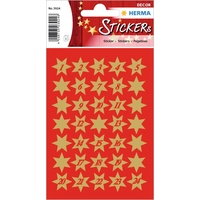 Herma 3924 Aufkleber Sterne Gold Zahlen 1-24 klein, 102